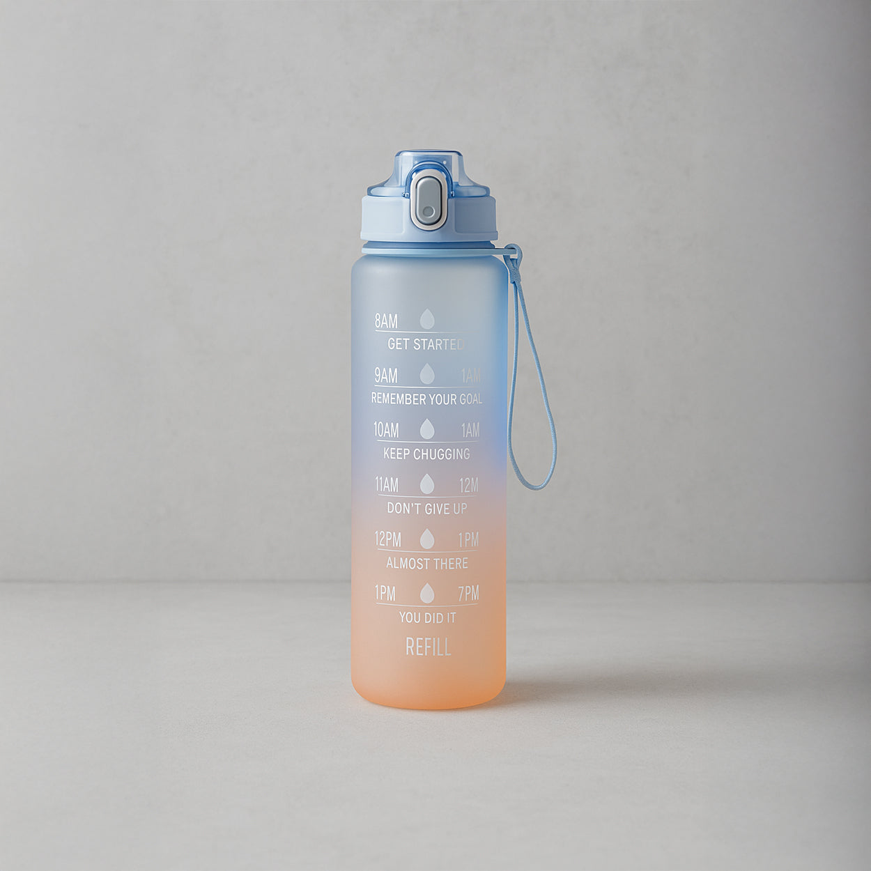 Never Quit - Farbverlaufs‐Wasserflasche