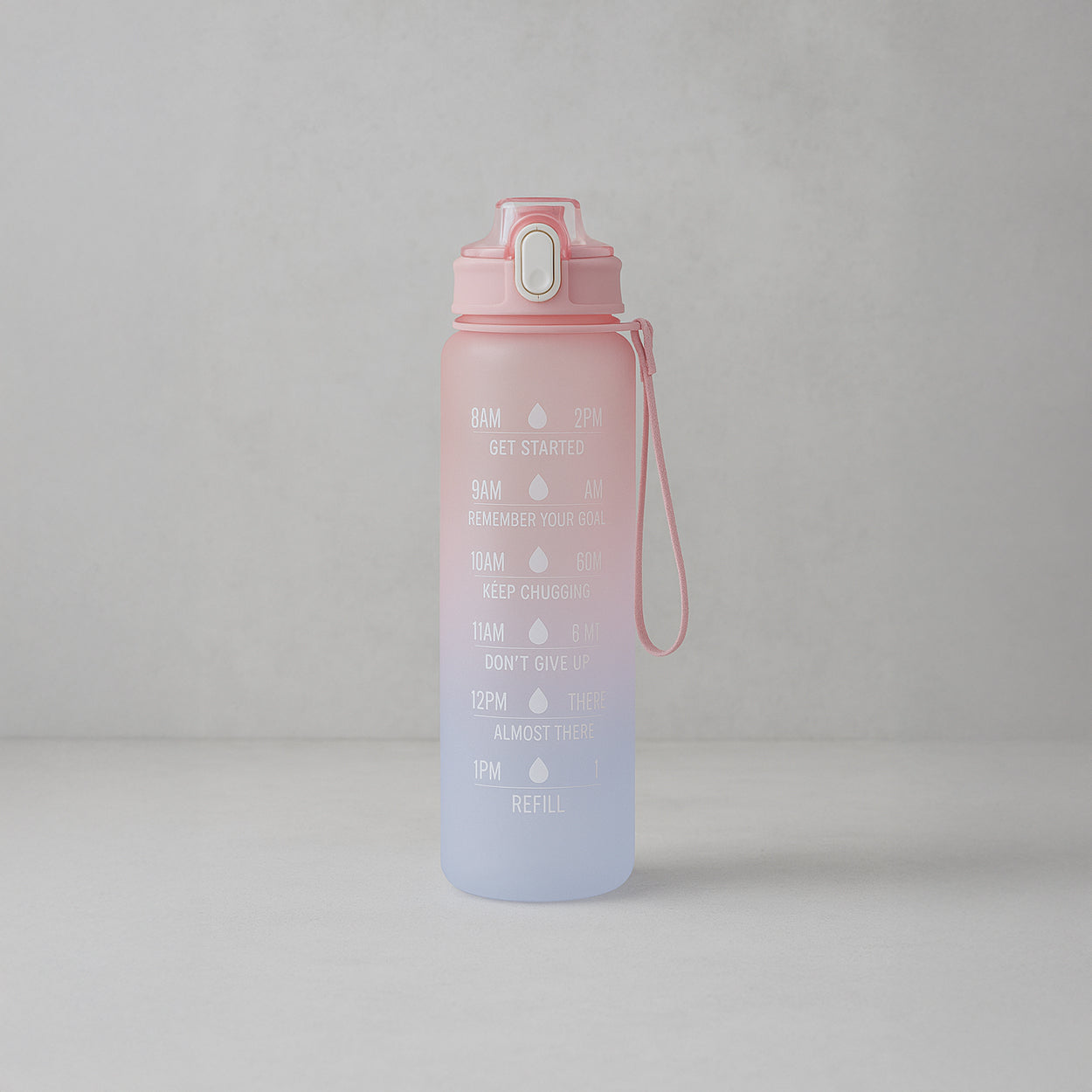 Never Quit - Farbverlaufs‐Wasserflasche