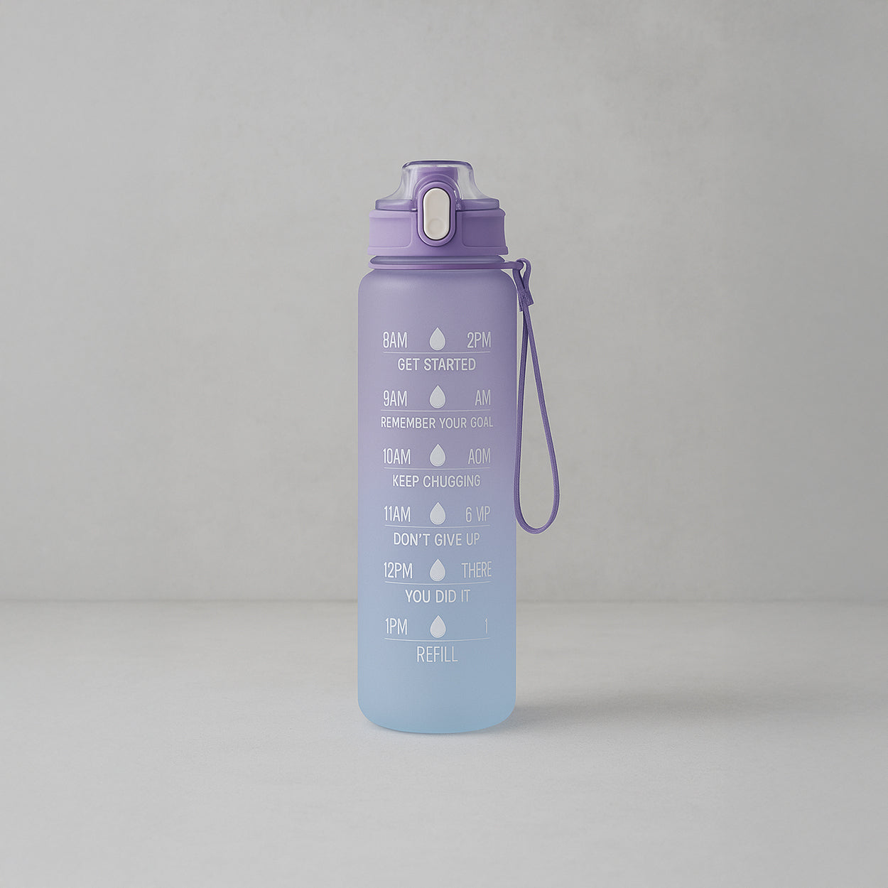 Never Quit - Farbverlaufs‐Wasserflasche