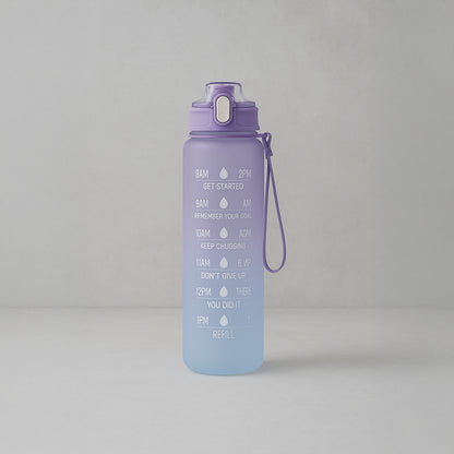 Never Quit - Farbverlaufs‐Wasserflasche