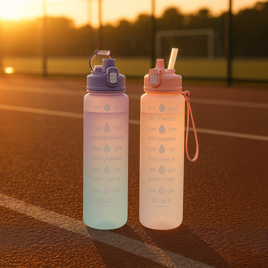 Never Quit - Farbverlaufs‐Wasserflasche