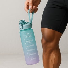 Never Quit - Farbverlaufs‐Wasserflasche